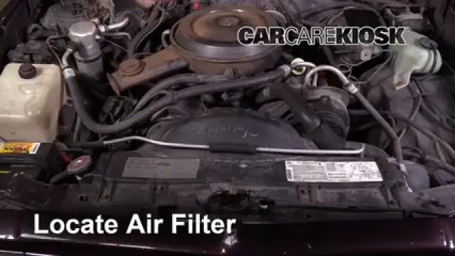 1987 Chevrolet El Camino 5.0L V8 Filtre à air (moteur) Changement